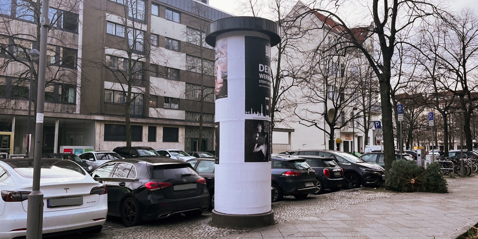 Litfaßsäule Trautenaustraße, Wilmersdorf