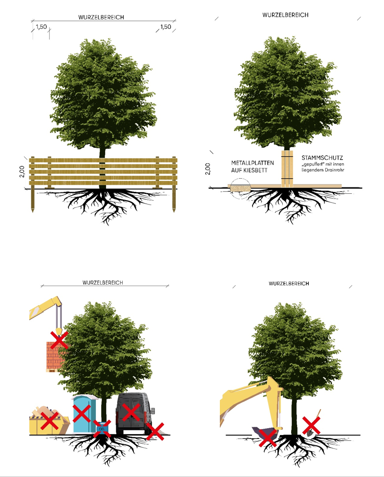 Baumschutz bei Baustellen