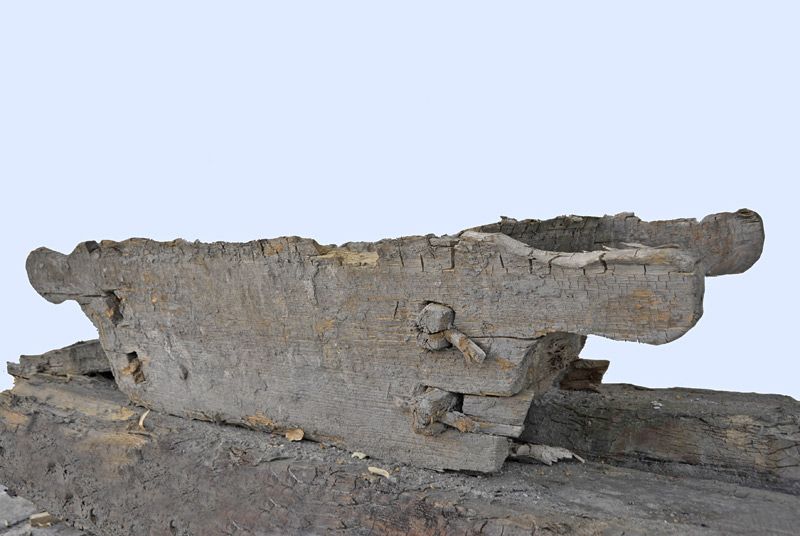 Pfahl aus der Gründung des Alten Packhofs (Museumsinsel)