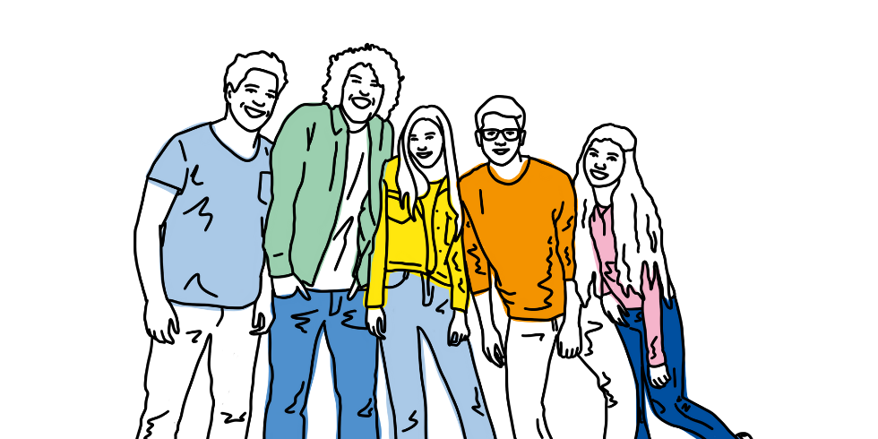 Illustration Gruppe