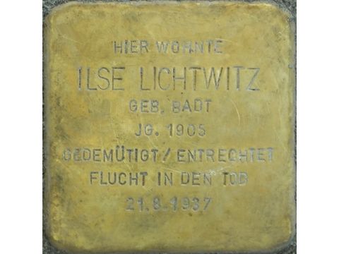 Stolperstein Ilse Lichtwitz (Bild: Stolpersteine-Initiative CW, Hupka)