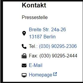 Kontakt Pankow BA