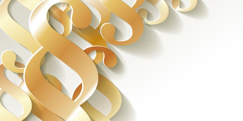 Paragraf Papier Muster Hintergrund GOLD