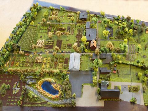 Modell der Gartenarbeitsschule