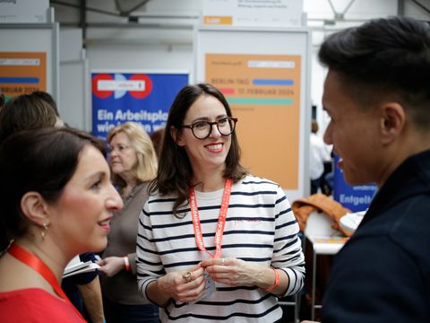 Gespräche beim Berlin-Tag