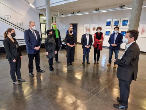 Bezirksbürgermeister Uwe Brockhausen (SPD) dankt den Anwesenden für die Unterstützung (Bild: Bezirksamt Reinickendorf)