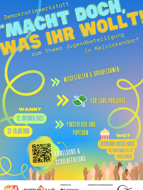 Plakat Demokratiekonferenz (Bild: Luca Pfennig)