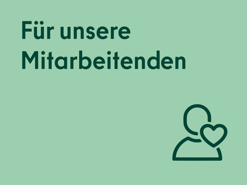 Für unsere Mitarbeitenden Mensch mit Herz Icon