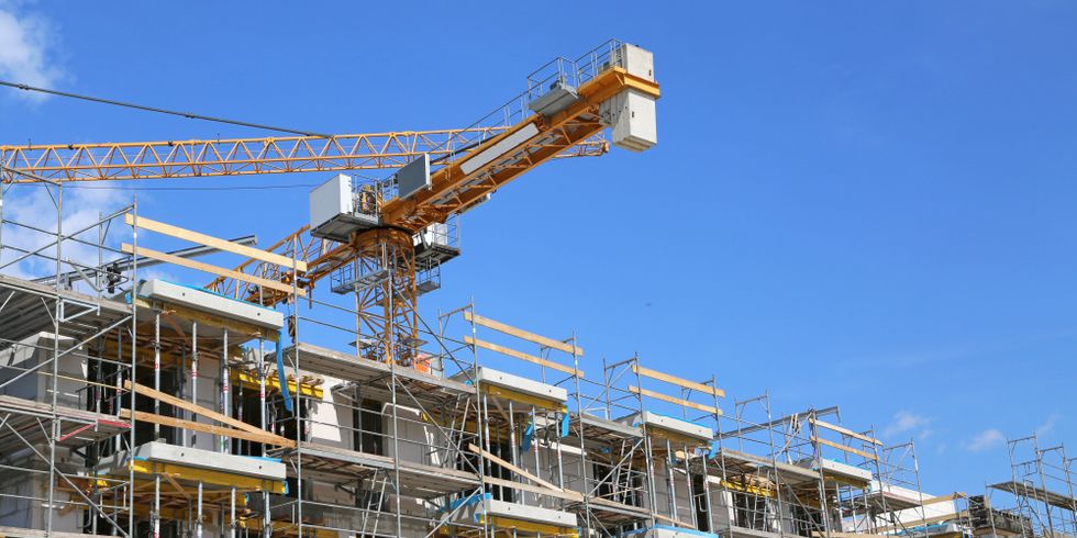 Baustelle, Wohnungsbau