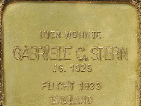 Stolperstein Gabriele C. Stern (Bild: Stolpersteine-Initiative CW, Hupka)