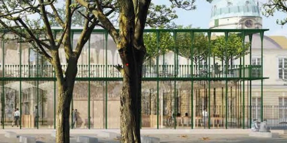 Ein Modell des neuen Besucherzentrums. 