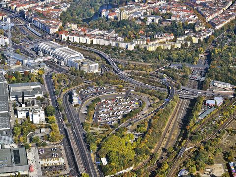 Schrägluftbild AVUS