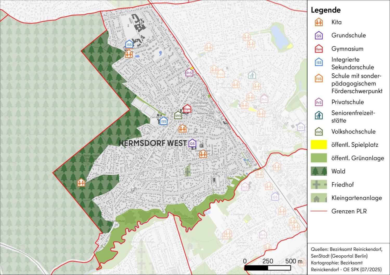 Karte PLR Hermsdorf West