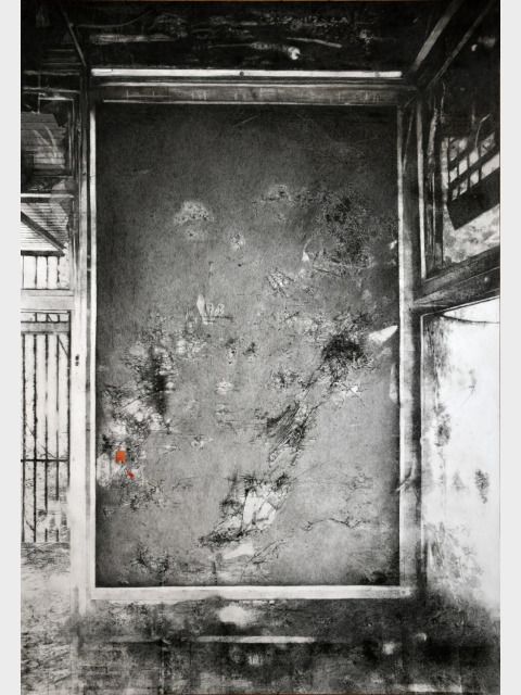 Jenny Michel: How We Move through Time and Space – No Otherness, no Awareness, 2020, Mischtechnik auf Papier, 138,5 × 97 cm (Bild: © 2022 VG Bild-Kunst Bonn, Foto: André Carvalho and Tugba Carvalho – CHROMA)