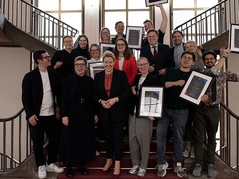Berlin Design Innovation Challenge 2024 Gewinner:innen mit Franziska Giffey