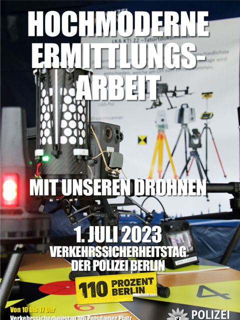 Arbeit mit Drohnen (Bild: Polizei Berlin)