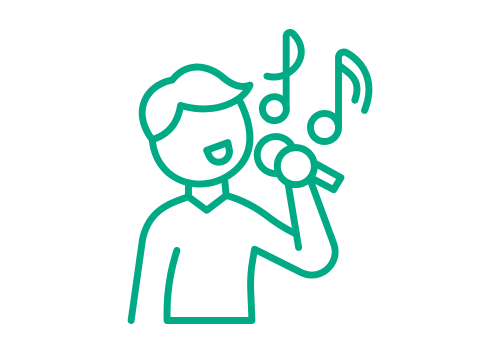 Ico neienr Person die singt