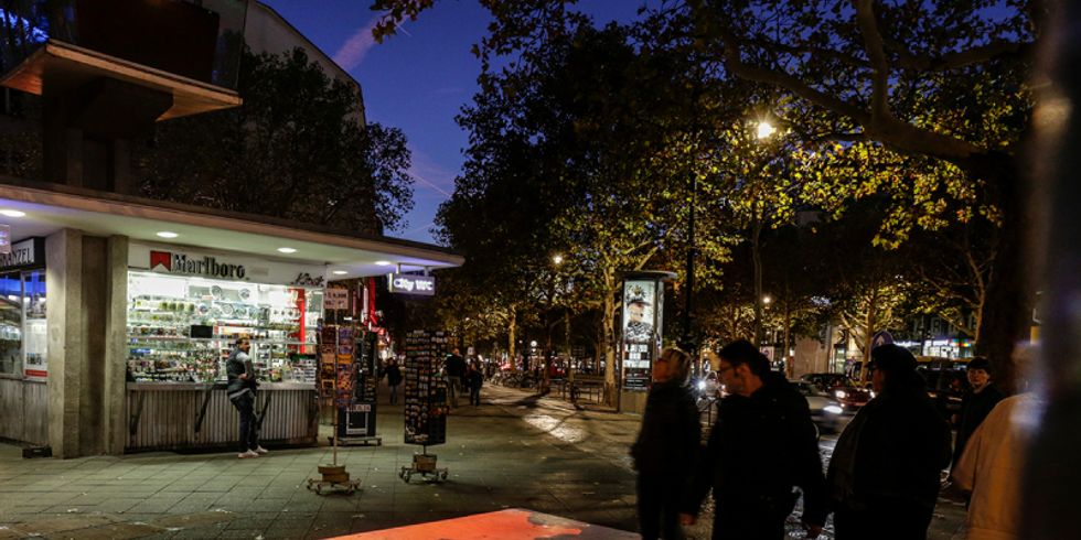 StreetProjections, Projiziertes Bild von Martin U Waltz.