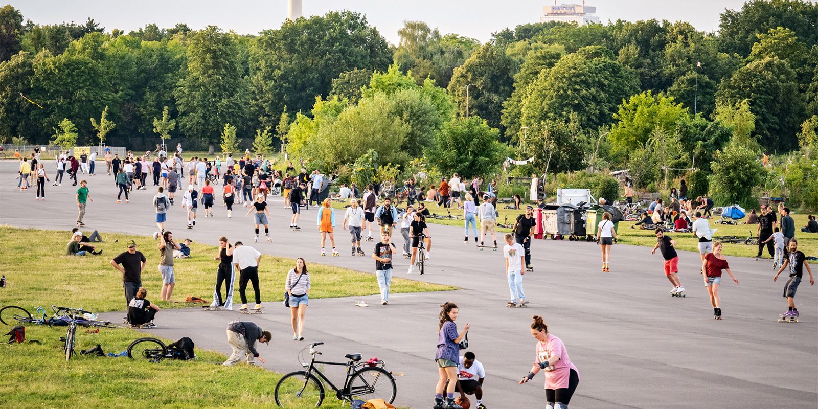 Volle Parks in Berlin