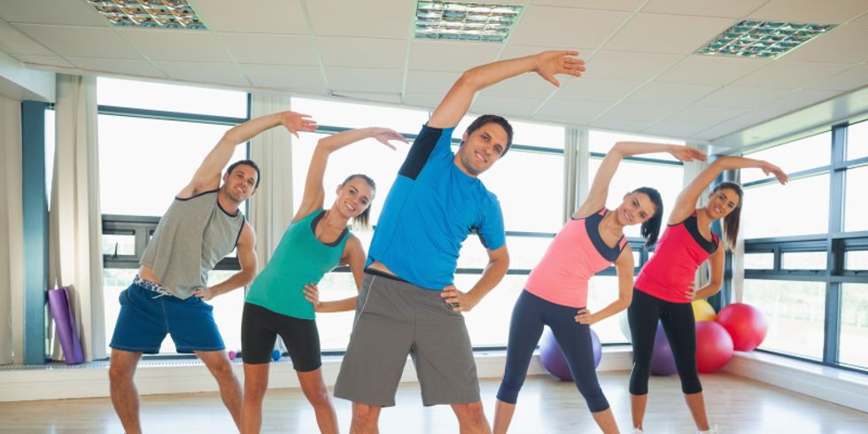Menschen beim Sport.