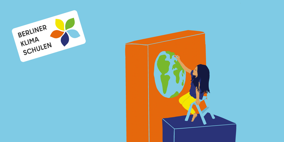 Wettbewerb Berliner Klima Schulen: Malendes Kind
