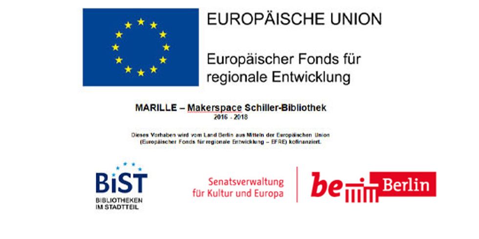 „MARILLE – Makerspace Schiller-Bibliothek“ in der Schiller-Bibliothek mit @hugo Jugendmedienetage