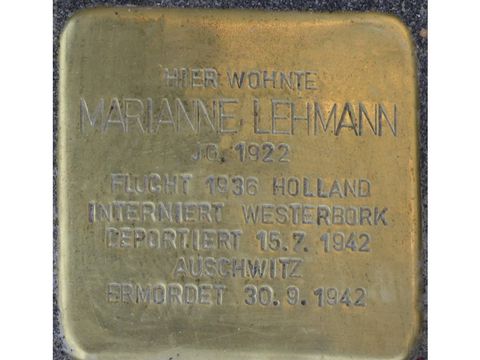 Stolperstein Marianne Lehmann (Bild: Stolpersteine-Initiative CW, Hupka)