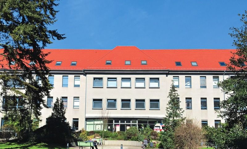 Das Bettenhaus des Jüdischen Krankenhauses Berlin