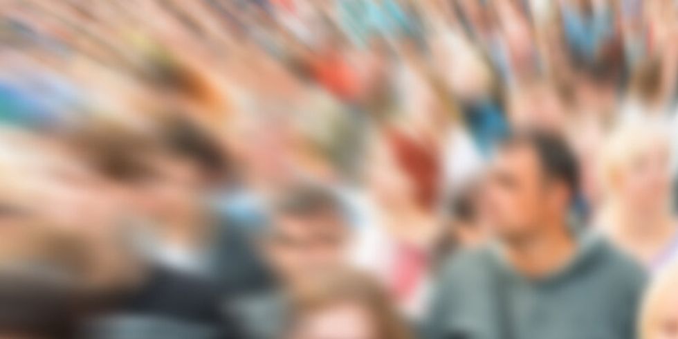 Unscharfe Menschenmenge