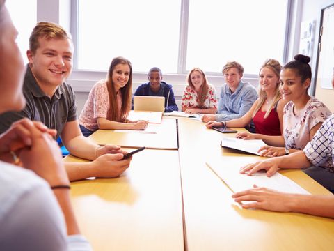 Schüler diskutieren