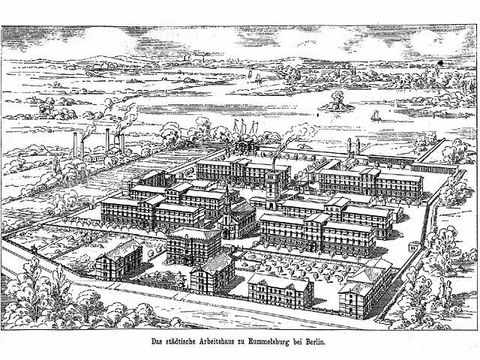 Städtisches Arbeitshaus - Historische Zeichnung von 1882 (5)