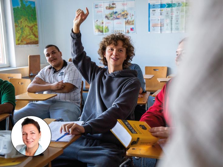 Zitat Nina Herrmann, Geschäftsführerin Berliner Bildungs- und Integrationszentrum, wo Menschen die Mittlere Reife nachholen können