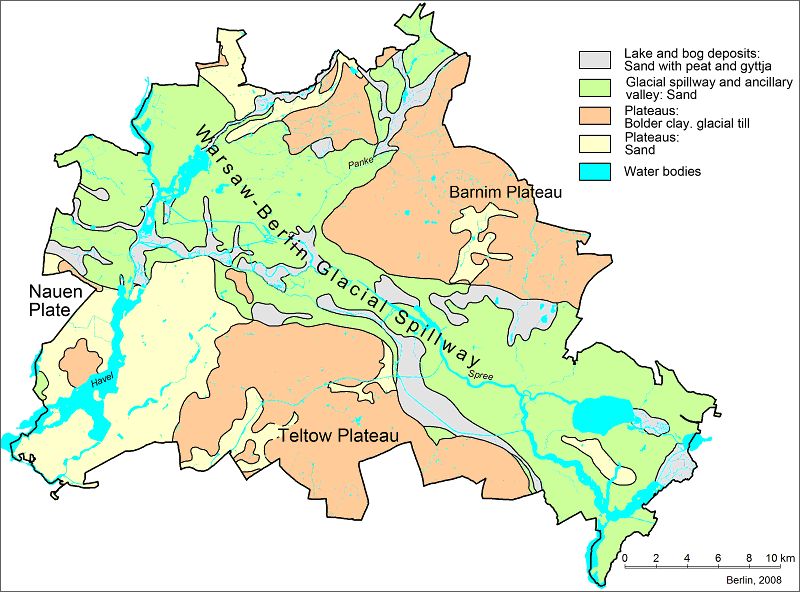 Fig. 6: Geological map of Berlin