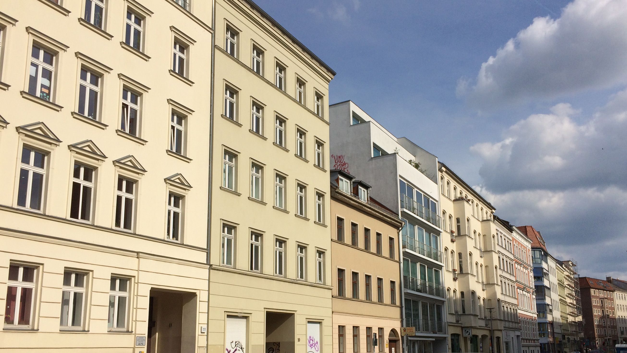 Ansicht von Gründerzeitfassaden