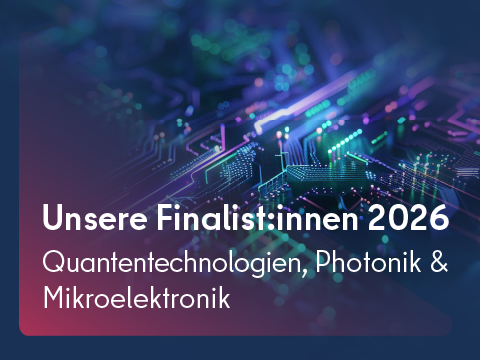 Die Finalisten des Deep Tech Awards 2026 Berlin in der Kategorie Quantum, Photonik und Mikroelektronik