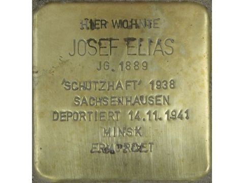 Stolperstein Josef Elias (Bild: Stolpersteine-Initiative CW, Hupka)