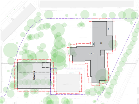 vorläufige Einpassplanung Grundschule Bruno-Baum-Straße