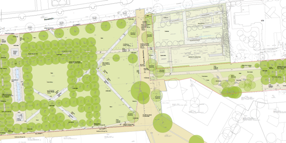 Entwurf Umgestaltung Besselpark 2017 (Rehwaldt Landschaftsarchitekten)