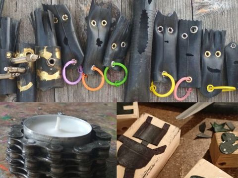 Upcycling-Fahrradschlauche