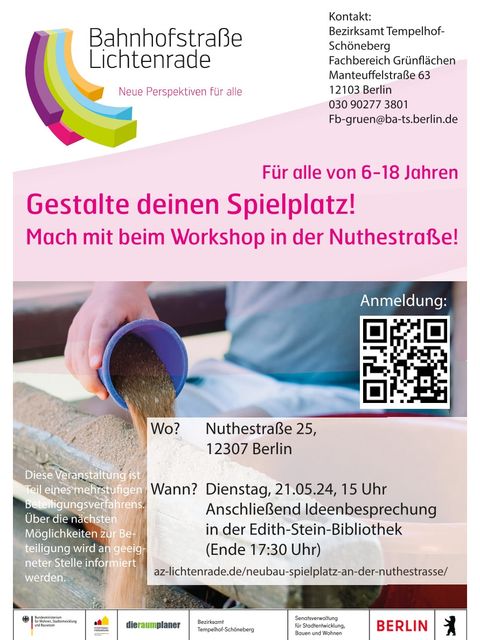 Flyer Spielplatzbeteiligung