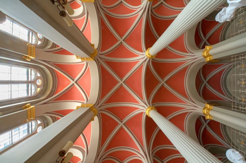 Ceiling of the Hall of Pillars in the Red Town Hall
