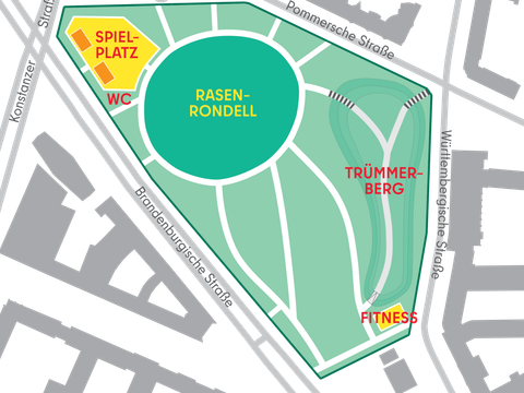 Preußenpark Lageplan
