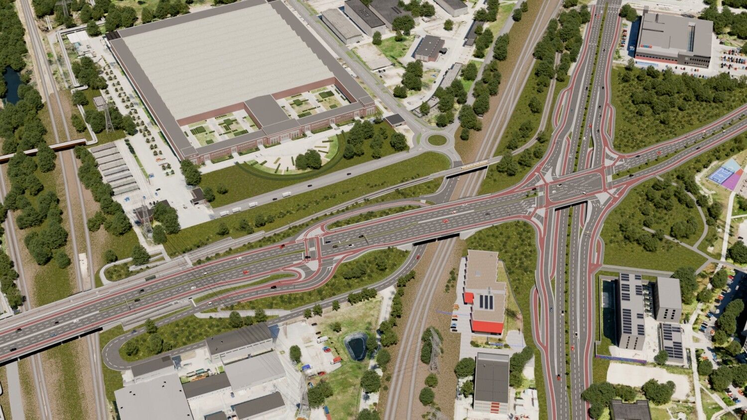 Aktueller Planungsstand Verkehrsknoten Marzahn (Bild: Kleeblatt Medien GmbH)
