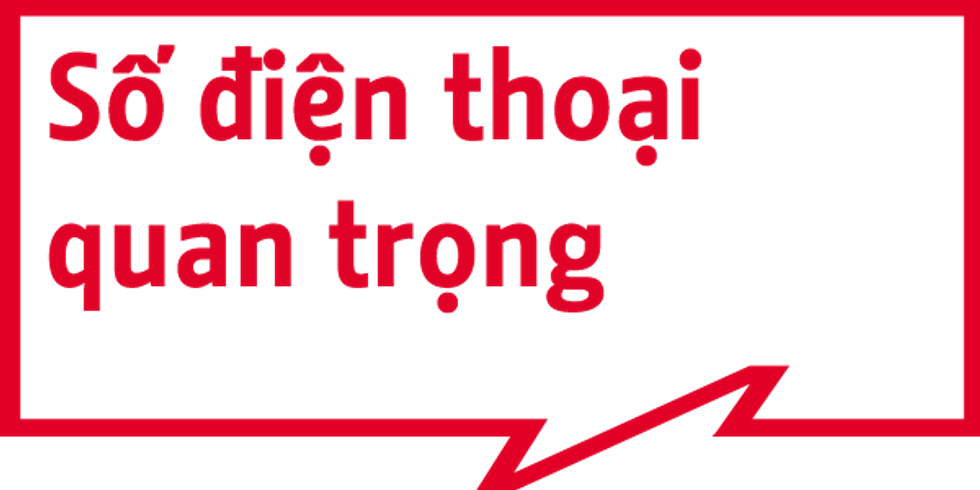 Số điện thoại quan trọng