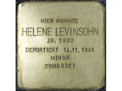 Stolperstein Helene Levinsohn (Bild: Stolpersteine-Initiative CW, Hupka)