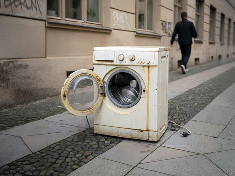 Stadtsauberkeit: Motiv DEFEKTA Waschmaschine bis zu 15.000 €