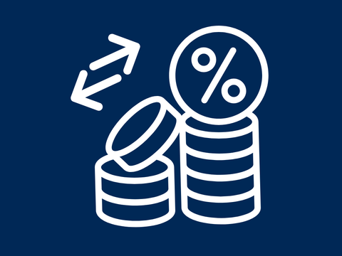 Geld Prozentzahl Pfeile