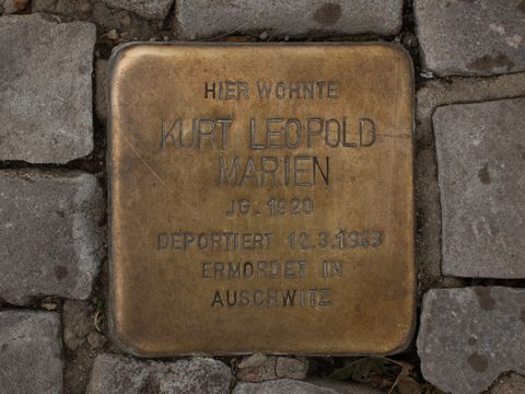 Stolperstein Kurt Leopold Marien, 03.06.2012