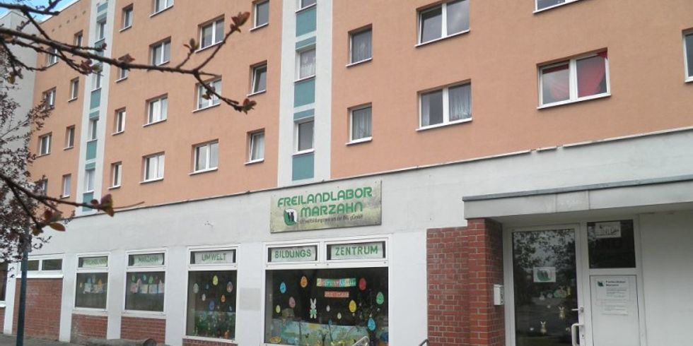 Eingangsbereich zum Freilandlabor Marzahn