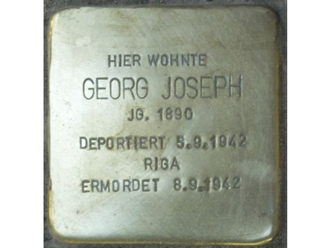 Stolperstein Georg Joseph (Bild: Stolpersteine-Initiative CW, Hupka)